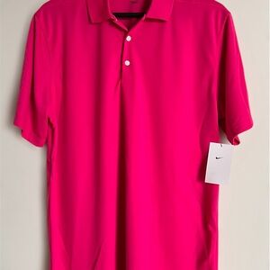 Nike Men's Pink Polo Shirt